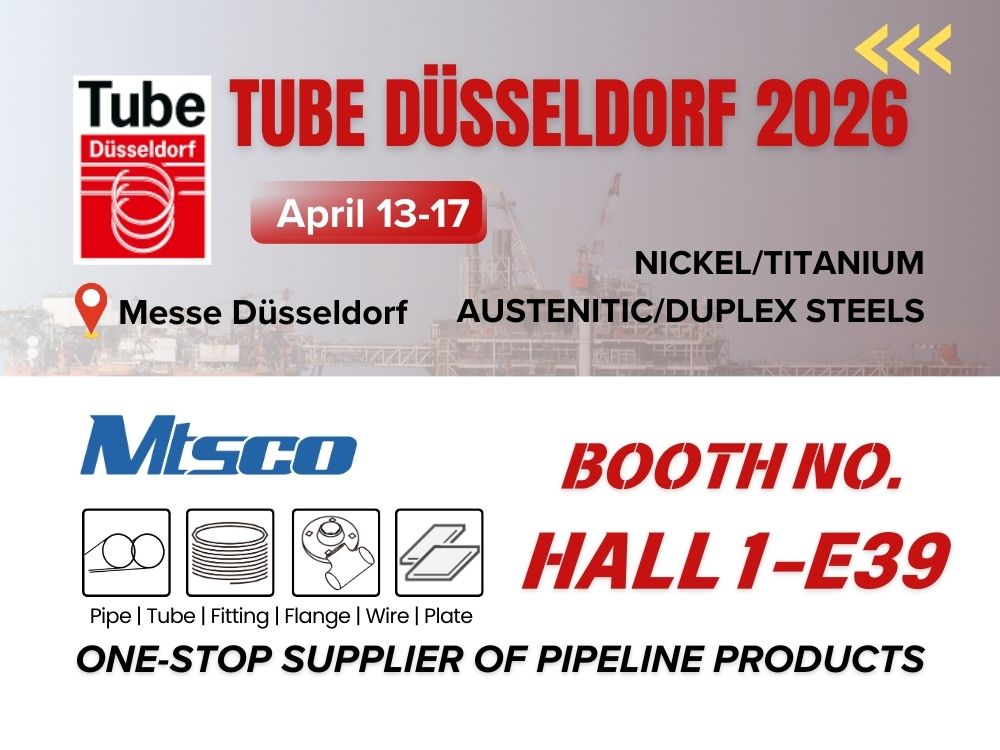 Meet MTSCO at Tube Düsseldorf 2026 | Booth Hall 1-E39